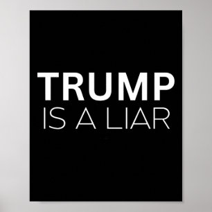 Póster Trump Es Un Mentiroso - Manifestación Anti Preside