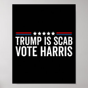 Póster Trump Es Un Presidente De Voto Estropeado Harris W
