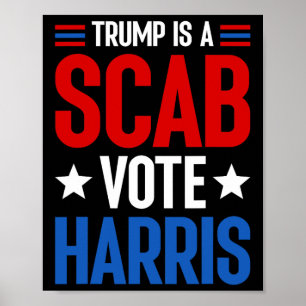 Póster Trump Es Un Voto De Taxi Harris Kamala Harris Pres
