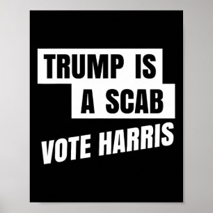 Póster Trump Es Un Voto Estropeante Harris 2