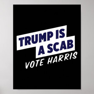 Póster Trump Es Una Estafa - Vote Harris 2024 2