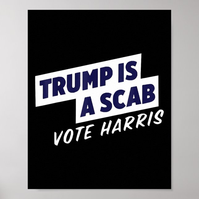 Póster Trump Es Una Estafa - Vote Harris 2024 2 (Frente)