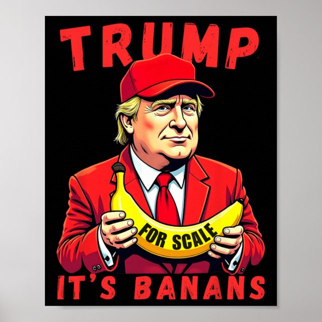 Póster Trump es una nave estelar bananera (a escala) (Frente)