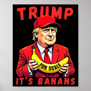 Póster Trump es una nave estelar bananera (a escala)
