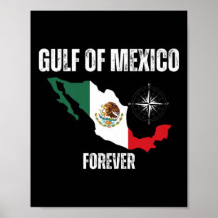 Póster Trump Estados Unidos Golfo De México Presidente Tr
