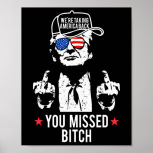 Póster Trump estamos llevando a Estados Unidos porque te 