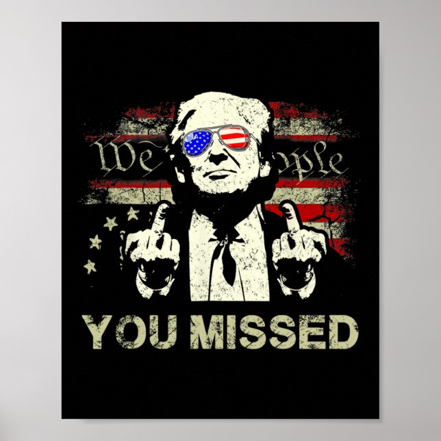 Póster Trump, extrañaste a Trump 2024 (Frente)