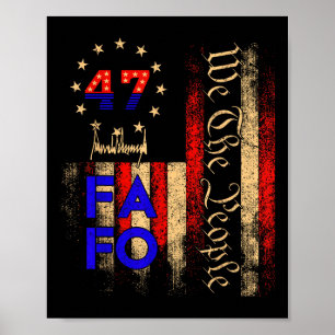 Póster Trump Fafo De Alrededor Descubre La Vendimia De Ba
