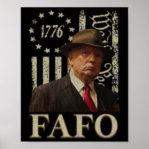 Póster Trump Fafo De Alrededor Descubre La Vendimia De Ba