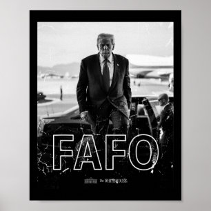 Póster Trump Fafo Divertido Fafo Trump Presidente Trump 