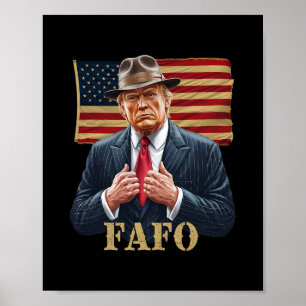 Póster Trump Fafo F Alrededor Descubre La Bandera De EE.