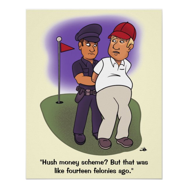 Póster Trump Felonies Glossy (Anverso)