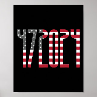 Póster Trump For President 2024 Innocent Republican Debyt