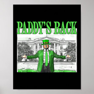 Póster Trump Funny St Patricks Day St Pattys Day Dancing