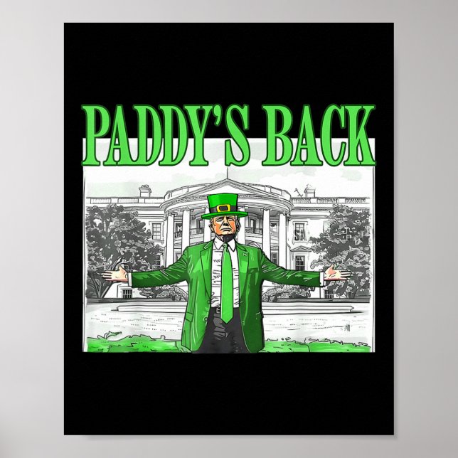 Póster Trump Funny St Patricks Day St Pattys Day Dancing (Frente)
