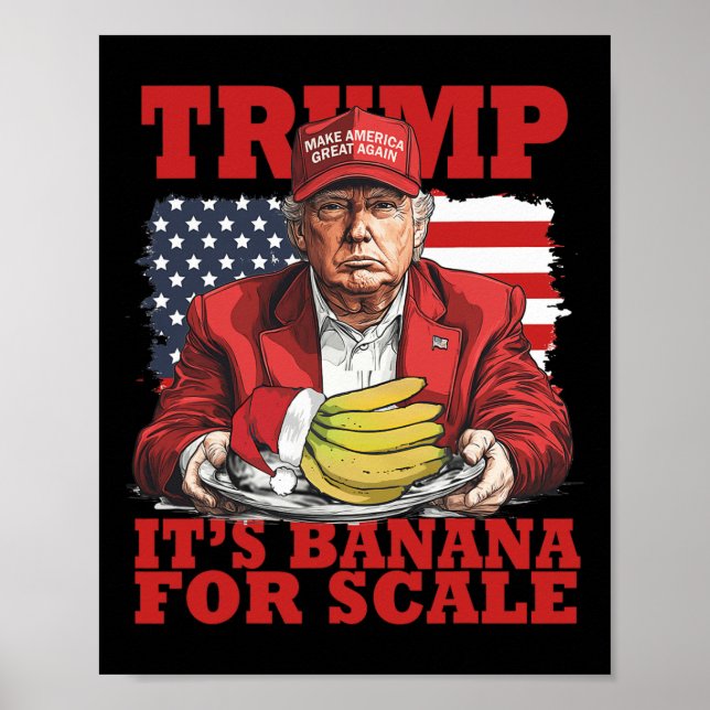 Póster Trump: Funny Trump, su estrella de la banana (a es (Frente)