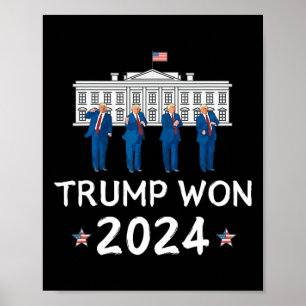 Póster Trump Ganó 2025 Trump Baila En La Celebración De L