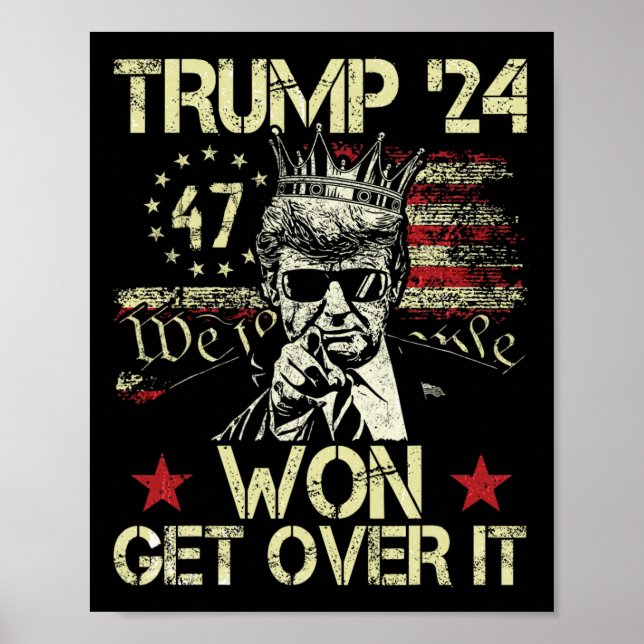 Póster Trump Ganó Acéptalo 2025 5  (Frente)