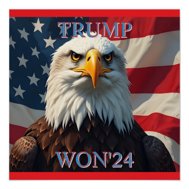 PÓSTER TRUMP GANÓ EL 2024 (Anverso)