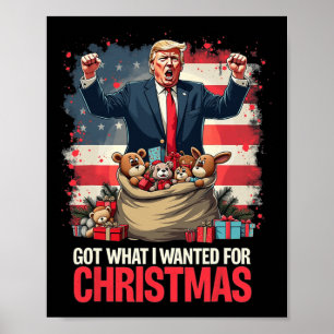 Póster Trump Ganó El Presidente 2024 - Obtuve Lo Que Quer