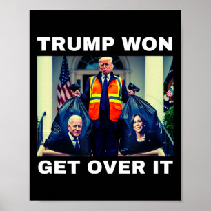 Póster Trump Ganó Superalo Camiseta Mega Ganó Elección 20