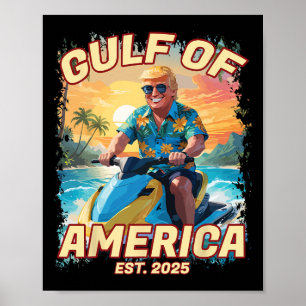 Póster Trump Golfo De Ee.Uu. 2025 Gracioso 47º Pro Trump 