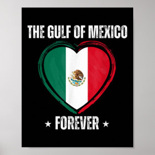 Póster Trump Golfo De México Por Siempre Liberal Contra T