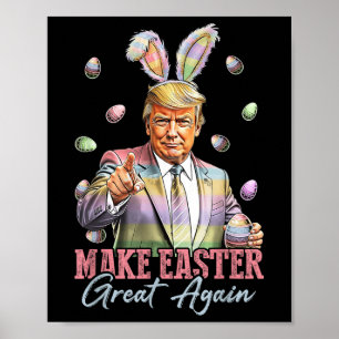 Póster Trump gracioso hace que la Pascua sea grande otra 