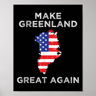 Póster Trump Groenlandia vuelve a hacer grande a Groenlan