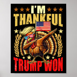 Póster Trump hace grande el día de Acción de Gracias otra