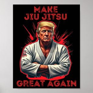 Póster Trump hace que el Jiu Jitsu sea genial de nuevo hu