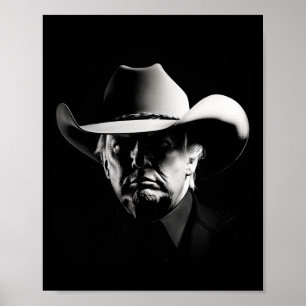 Póster Trump Head Cowboy Ee.Uu. 2024 Vota Por Elección En