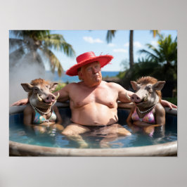 Póster Trump Hot Tub Poster