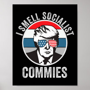 Póster Trump huele humor político a comunistas