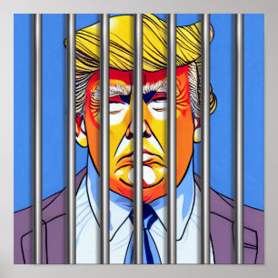 Póster Trump in Jail Value Poster Paper (Matte) 12" Squar