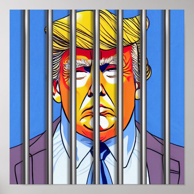 Póster Trump in Jail Value Poster Paper (Matte) 12" Squar (Frente)