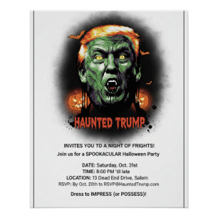 Póster Trump inquieto