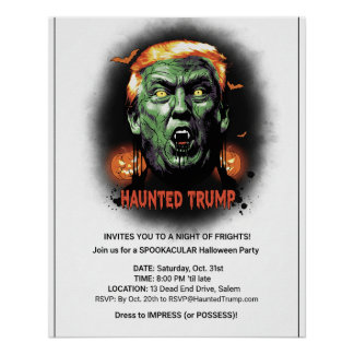 Póster Trump inquieto