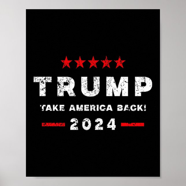 Póster Trump Intento De Inación Que Perdiste Dos Veces (Frente)