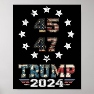 Póster Trump Intento de Inación Trump 2024 que perdiste d