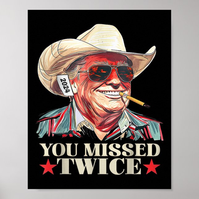 Póster Trump Intento de Inación Trump 2024 que perdiste d (Frente)
