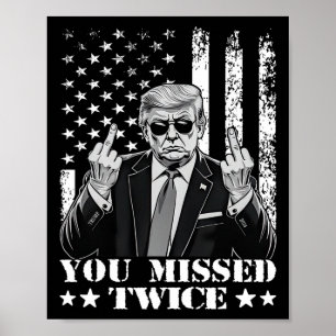 Póster Trump Intento de Inación Trump 2024 que perdiste d