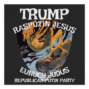 Póster Trump Kaiser Bill Dictador alemán Fascista Zar