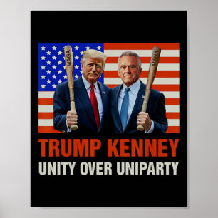Póster Trump Kennedy Unity frente a Uniparty 2024