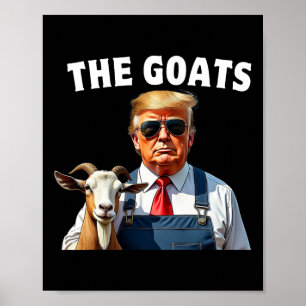 Póster Trump: Las cabras, la mega granja de hombres graci