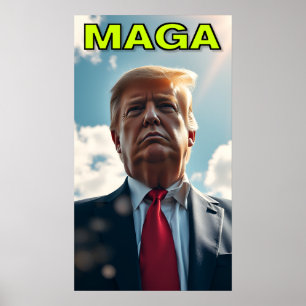 Póster Trump MAGA