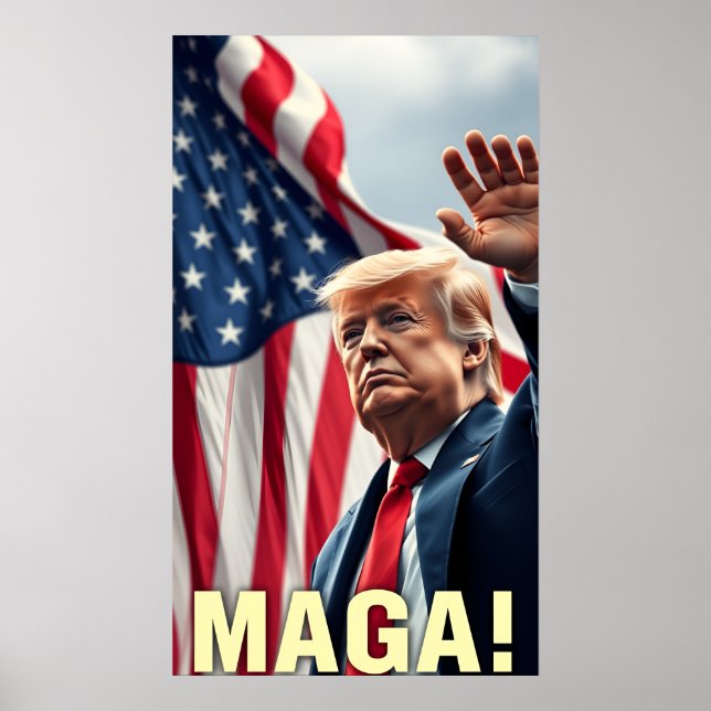 Póster Trump MAGA (Frente)