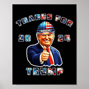 Póster Trump Maga Estoy votando por las operaciones de Tr