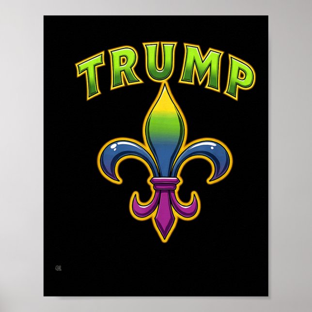 Póster Trump Mardis Gras (Frente)