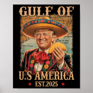 Póster Trump Mer, el golfo de las Américas de Trump 2025